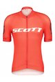 SCOTT Cyklistický dres s krátkym rukávom - RC PRO SS - biela/červená