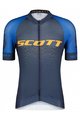 SCOTT Cyklistický dres s krátkym rukávom - RC PRO SS - oranžová/modrá
