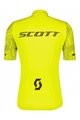 SCOTT Cyklistický krátky dres a krátke nohavice - RC TEAM 10 SS - šedá/žltá/čierna