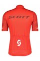 SCOTT Cyklistický dres s krátkym rukávom - RC TEAM 10 SS - biela/červená