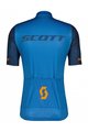SCOTT Cyklistický krátky dres a krátke nohavice - RC TEAM 10 SS - modrá/oranžová