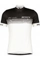 SCOTT Cyklistický dres s krátkym rukávom - RC TEAM 20 SS - biela/čierna