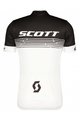 SCOTT Cyklistický dres s krátkym rukávom - RC TEAM 20 SS - biela/čierna