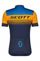 SCOTT Cyklistický krátky dres a krátke nohavice - RC TEAM 20 SS - oranžová/modrá