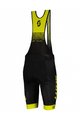 SCOTT Cyklistické nohavice krátke s trakmi - RC TEAM ++ 2022 - čierna/žltá