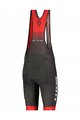 SCOTT Cyklistické nohavice krátke s trakmi - RC TEAM ++ 2022 - šedá/červená