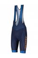 SCOTT Cyklistické nohavice krátke s trakmi - RC TEAM ++ 2022 - modrá/oranžová