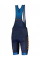 SCOTT Cyklistické nohavice krátke s trakmi - RC TEAM ++ 2022 - modrá/oranžová