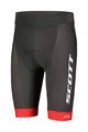 SCOTT Cyklistické nohavice krátke bez trakov - RC TEAM ++ 2022 - červená/šedá