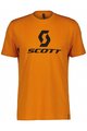 SCOTT Cyklistické tričko s krátkym rukávom - ICON SS - čierna/oranžová