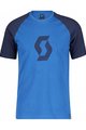 SCOTT Cyklistické tričko s krátkym rukávom - ICON RAGLAN SS - modrá