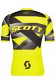 SCOTT Cyklistický dres s krátkym rukávom - RC PREMIUM CLIMBER - čierna/žltá