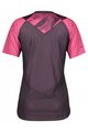 SCOTT Cyklistický dres s krátkym rukávom - TRAIL VERTIC LADY - ružová/fialová