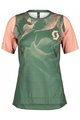 SCOTT Cyklistický dres s krátkym rukávom - TRAIL VERTIC LADY - zelená/ružová