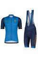 SCOTT Cyklistický krátky dres a krátke nohavice - RC TEAM 10 SS - modrá/oranžová