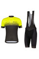 SCOTT Cyklistický krátky dres a krátke nohavice - RC TEAM 20 SS - žltá/čierna/šedá