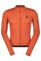 SCOTT Cyklistický dres s dlhým rukávom letný - ENDURANCE 10 - oranžová