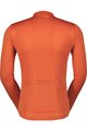SCOTT Cyklistický dres s dlhým rukávom letný - ENDURANCE 10 - oranžová