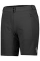 SCOTT Cyklistické nohavice krátke bez trakov - ENDURANCE LS/FIT W/PAD - čierna