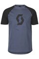 SCOTT Cyklistické tričko s krátkym rukávom - ICON RAGLAN SS - čierna/modrá