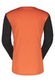 SCOTT Cyklistický dres s dlhým rukávom letný - TRAIL VERTIC LS - čierna/oranžová