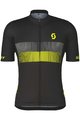 SCOTT Cyklistický dres s krátkym rukávom - TEAM 10 - čierna/žltá