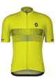 SCOTT Cyklistický dres s krátkym rukávom - TEAM 10 - žltá