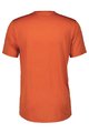 SCOTT Cyklistický dres s krátkym rukávom - TRAIL FLOW ZIP SS - oranžová
