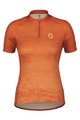SCOTT Cyklistický dres s krátkym rukávom - ENDURANCE 30 - oranžová
