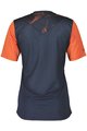 SCOTT Cyklistický dres s krátkym rukávom - TRAIL VERTIC SS LADY - modrá/oranžová