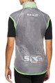 SIX2 Cyklistická vesta - GHOST - zelená/transparentná