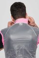 SIX2 Cyklistická vesta - GHOST - ružová/transparentná