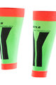 SIX2 Cyklistické návleky po kolená - CALF - červená/zelená