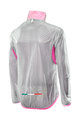 SIX2 Cyklistická vetruodolná bunda - GHOST - ružová/transparentná