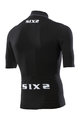 SIX2 Cyklistický dres s krátkym rukávom - BIKE3 CHROMO - čierna