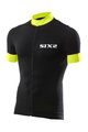 SIX2 Cyklistický dres s krátkym rukávom - BIKE3 STRIPES - čierna/žltá