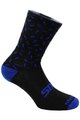 SIX2 Cyklistické ponožky klasické - MERINO WOOL - modrá/čierna