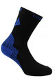 SIX2 Cyklistické ponožky klasické - ACTIVE - čierna/modrá