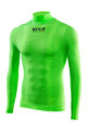 SIX2 Cyklistické tričko s dlhým rukávom - TS3 C - zelená