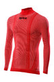 SIX2 Cyklistické tričko s dlhým rukávom - TS3 - červená