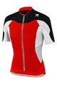 SPORTFUL Cyklistický dres s krátkym rukávom - CRANK - červená/biela/čierna