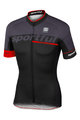 SPORTFUL Cyklistický dres s krátkym rukávom - SC TEAM - čierna/červená