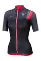 SPORTFUL Cyklistický dres s krátkym rukávom - BODYFIT PRO LADY - čierna/červená