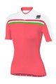 SPORTFUL Cyklistický dres s krátkym rukávom - ALLURE LADY - ružová/biela