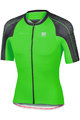 SPORTFUL Cyklistický dres s krátkym rukávom - BODYFIT SPEEDSKIN - zelená/čierna