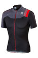 SPORTFUL Cyklistický dres s krátkym rukávom - BODYFIT PRO TEAM - čierna/šedá