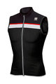 SPORTFUL Cyklistický dres bez rukávov - PISTA - čierna/biela
