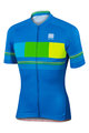 SPORTFUL Cyklistický dres s krátkym rukávom - STRIPE - žltá/modrá