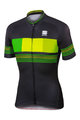 SPORTFUL Cyklistický dres s krátkym rukávom - STRIPE - čierna/žltá