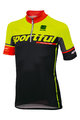 SPORTFUL Cyklistický dres s krátkym rukávom - SC TEAM KIDS - žltá/čierna